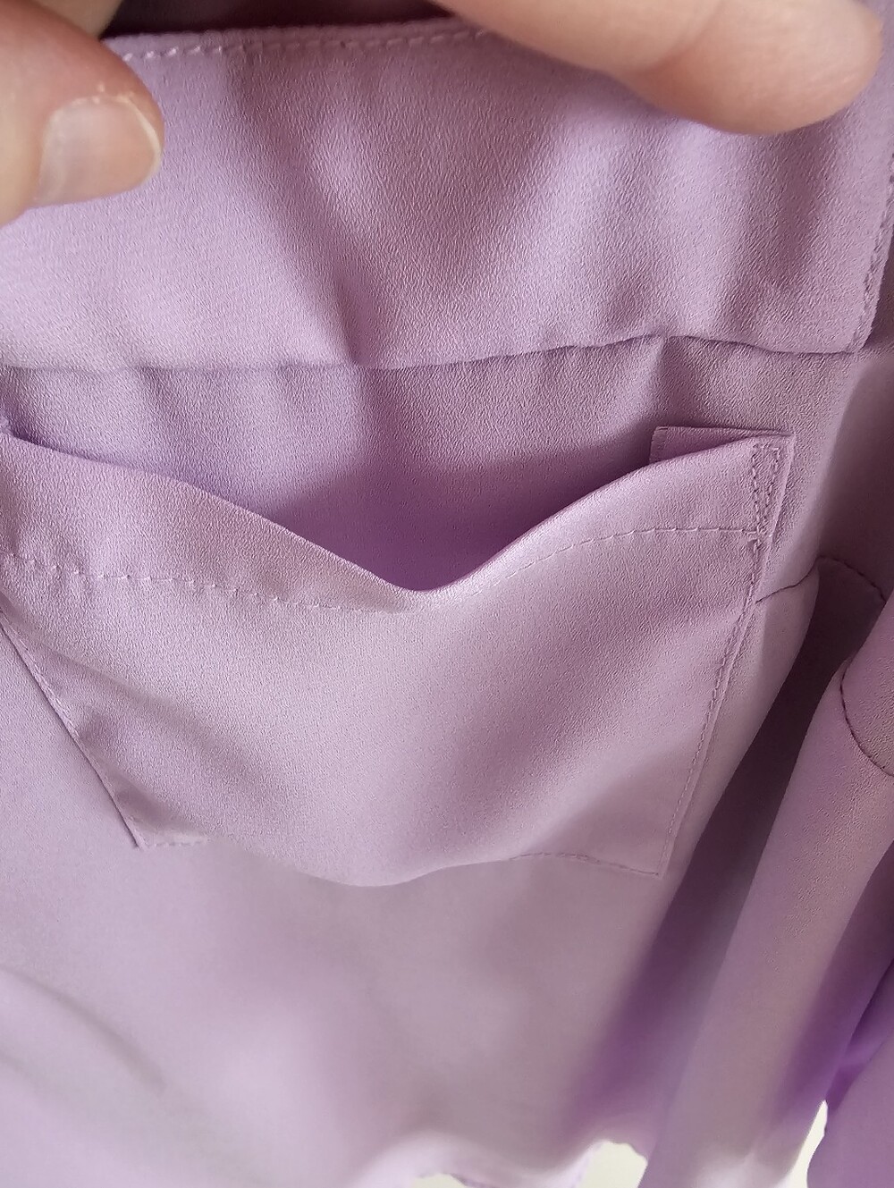 Torrid Harper 3/4 Sleeve Pullover Blouse In Soft Lavender - Picture 7 of 9